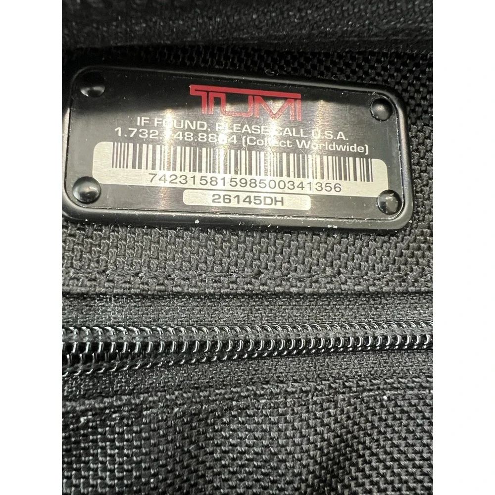 Tumi Alpha T-Pass Expandable Briefcase Laptop Bag Nylon Black 26145DH Reg $475